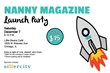Nanny Magazine's Launch Party Flyer