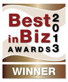 Best in Biz Awards 2013 bronze winner logo