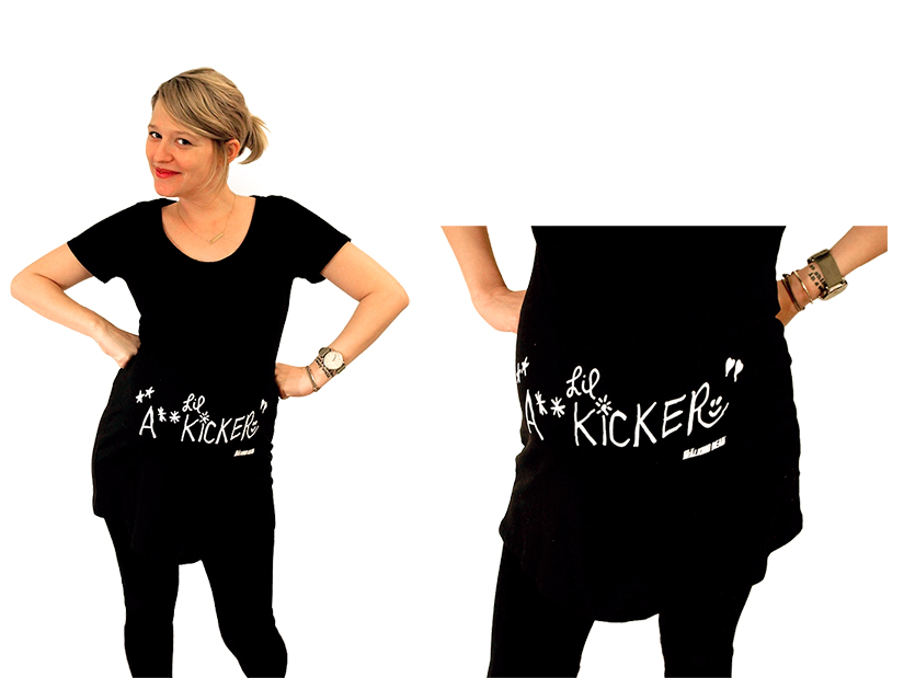t's normal to give a baby a nickname, but during a Zombie apocalypse it seems perfectly normal to give a baby the nickname, "Lil' A** Kicker." This top is perfect for any pregnant fan of TWD.