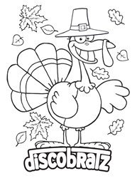 Get Funky with the Disco Turkey Coloring Page from DiscoBratz