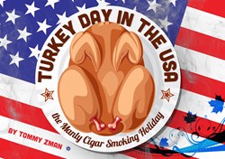 cigars, thanksgiving, cigar smoking, football, tommy zman, holiday, food, family