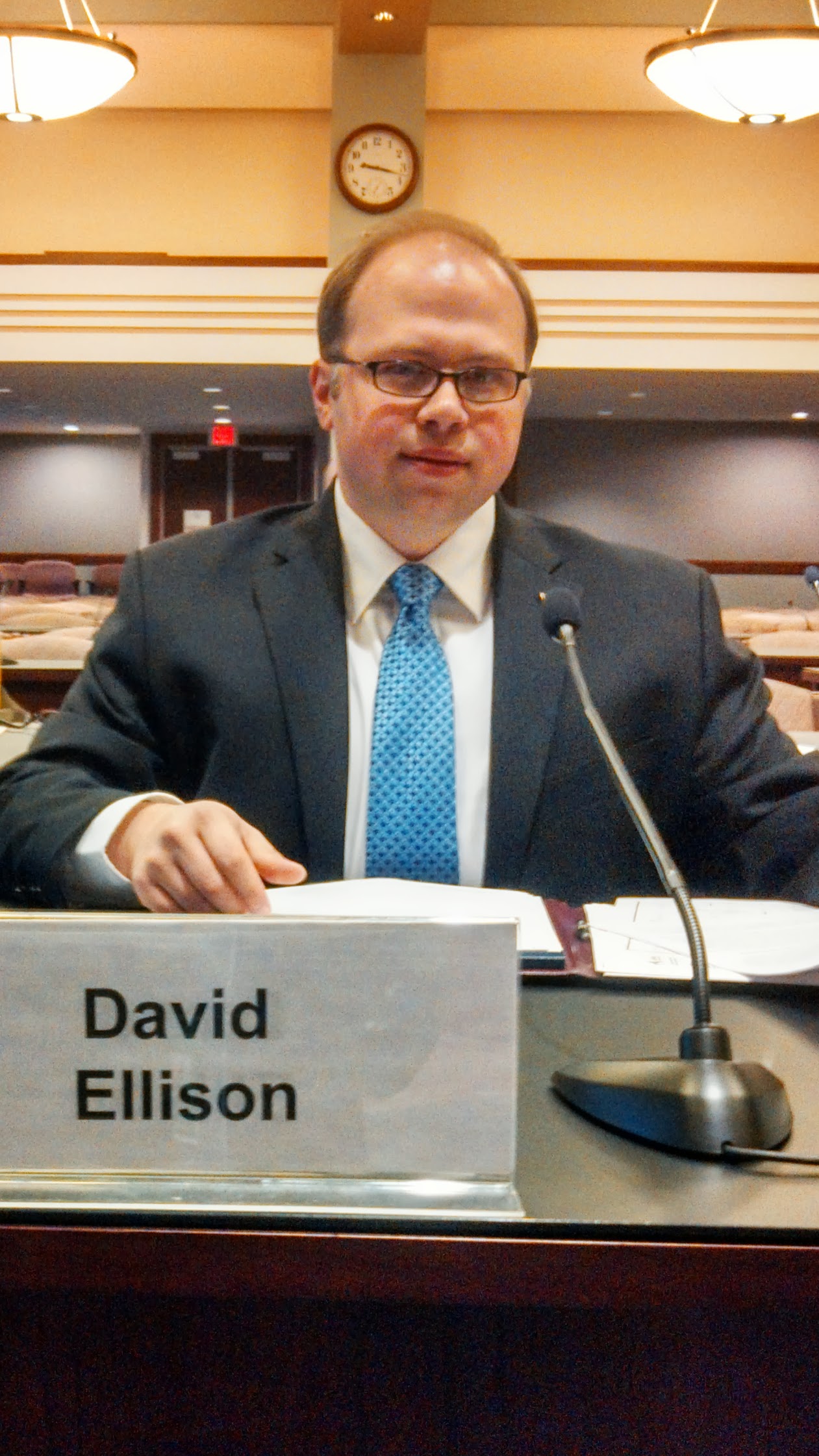 Dr. David Ellison testifying before the USITC