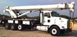 Lansing, MI Manitex M38100S 38-Ton, Hydraulic Crane, rear mounted on, 2000 Kenworth T800 T/A Flatbed Truck
