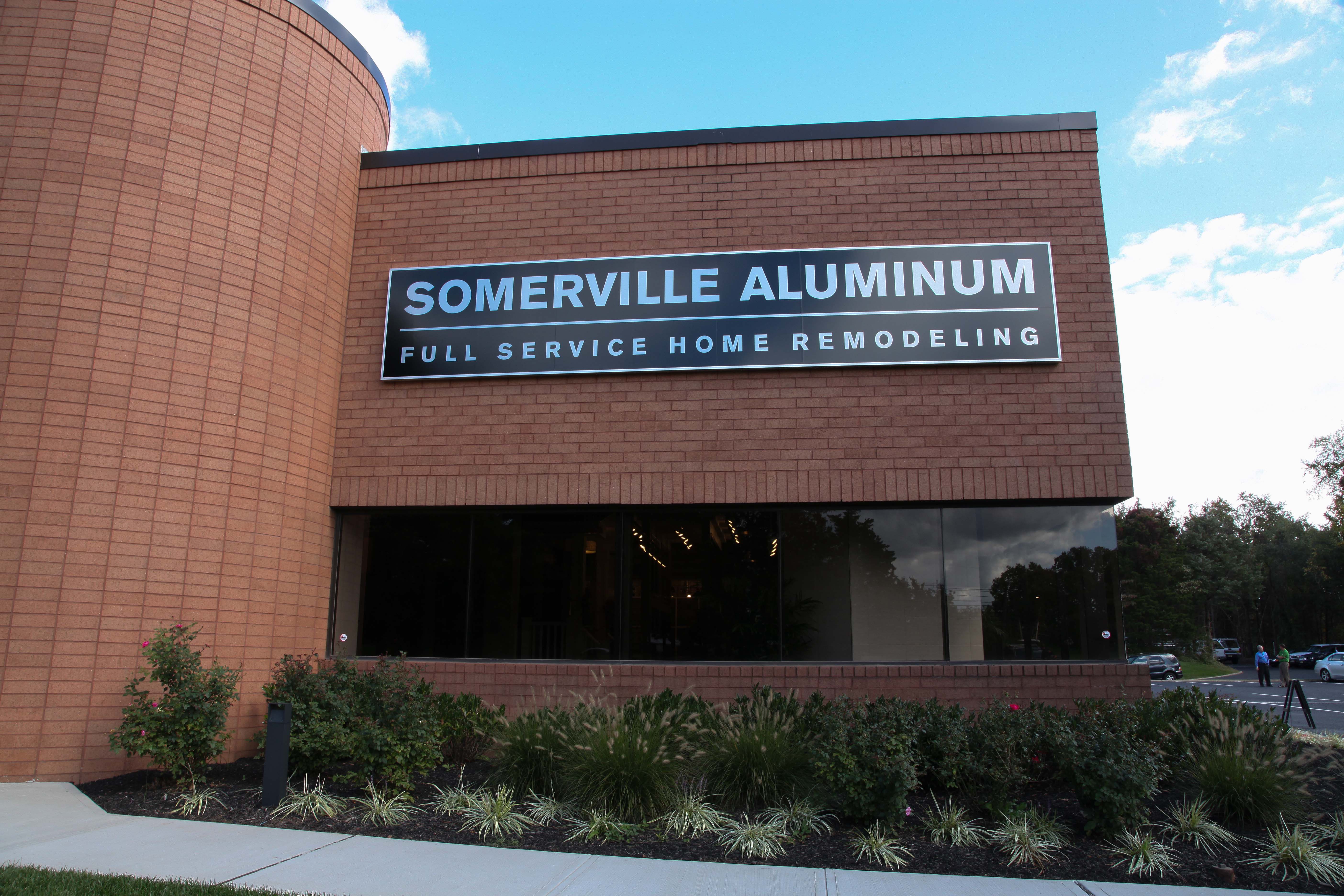 The office and showroom of Somerville Aluminum sits on a 6-acre, park-like campus in Branchburg, NJ