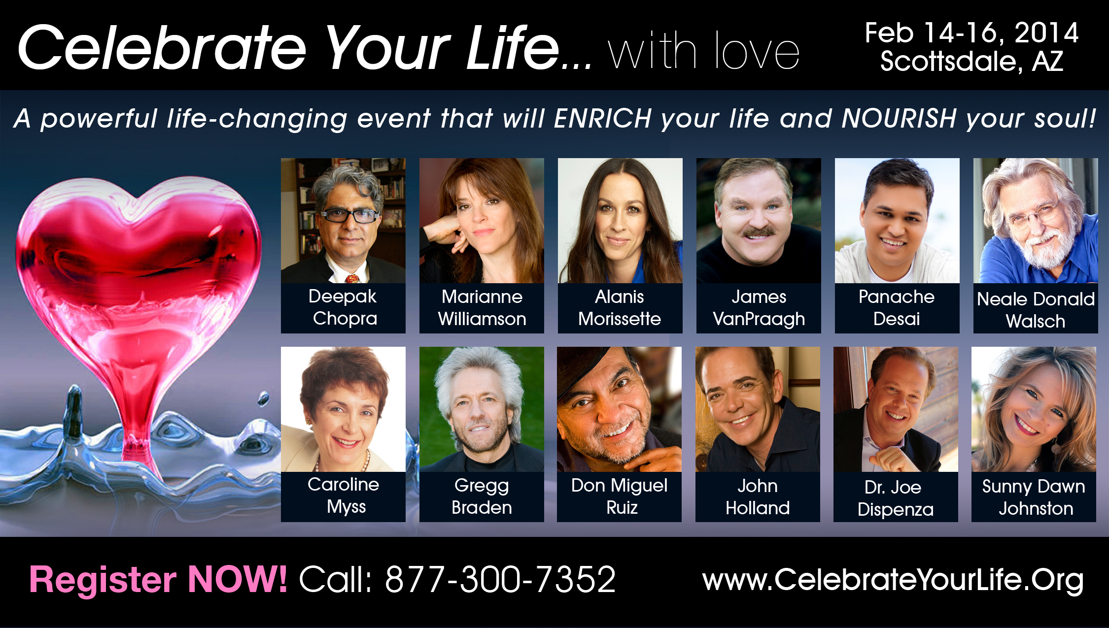Alanis Morissette Joins Spiritual Visionaries at Celebrate Your Life Conference Feb. 14-16, 2014