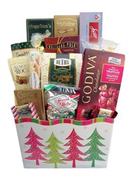 Seasons greeting gift basket by Gift with a Basket