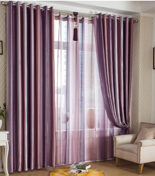 Romantic Lilac Room Darkening Modern Curtains