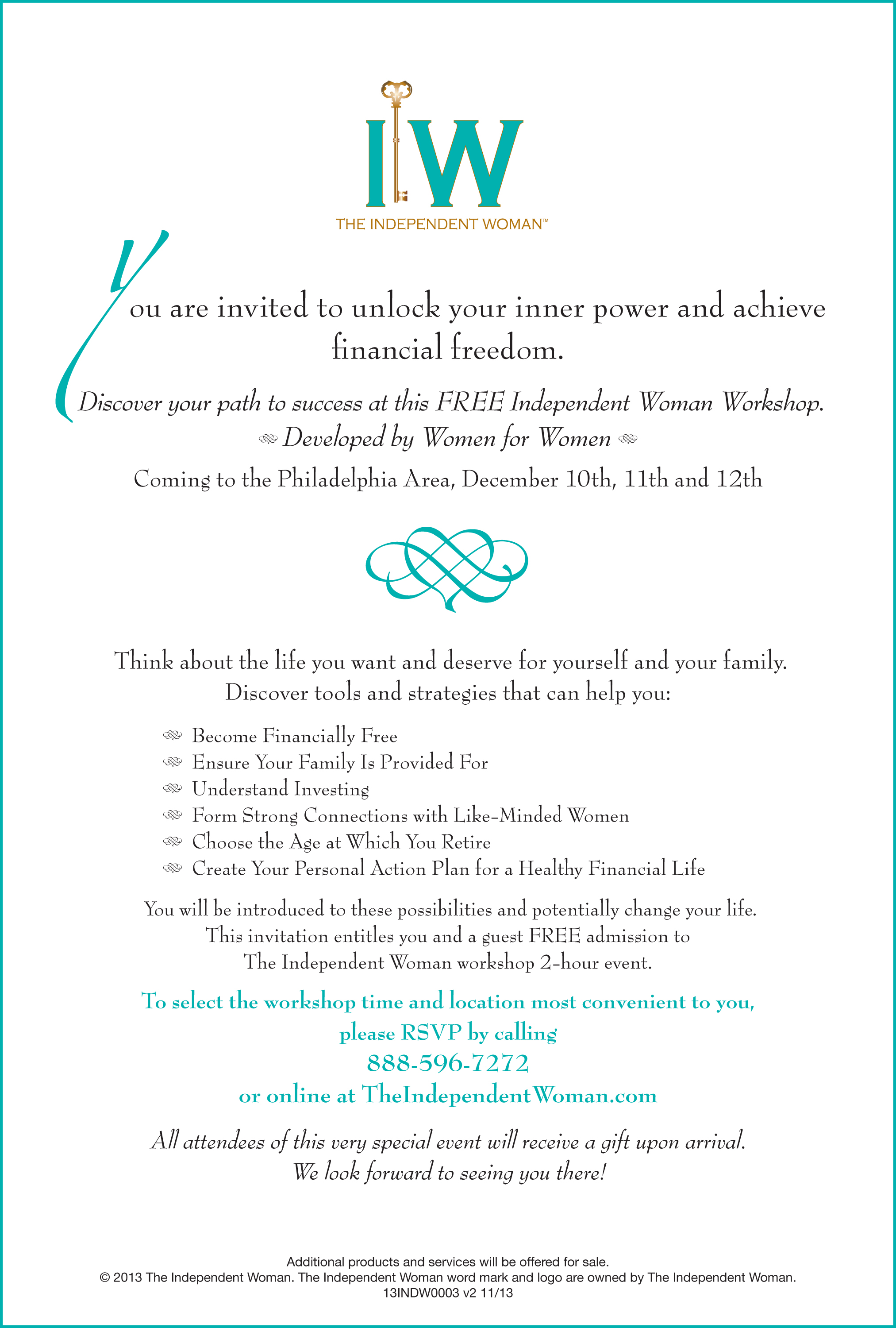 A Special Invitation to Philadelphia Area Women