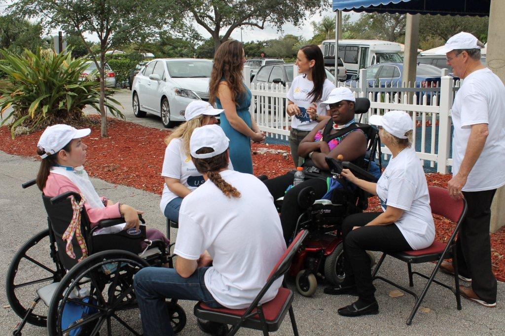 Lyoness Volunteers and Operative Director Simona Nagyova at the re-opening of the Broward Children's Center.