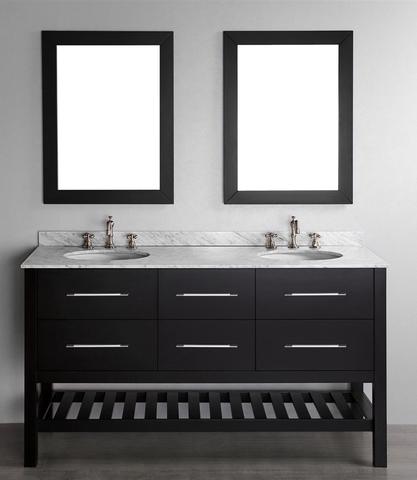 60" Bosconi SB-250-5 Contemporary Double Bathroom Vanity