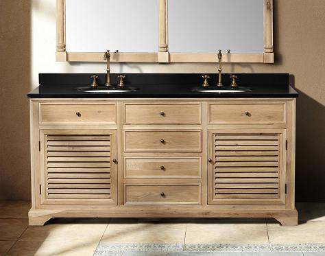 James Martin Solid Wood 71" Astrid Natural Oak Double Bathroom Vanity 238-101-5721