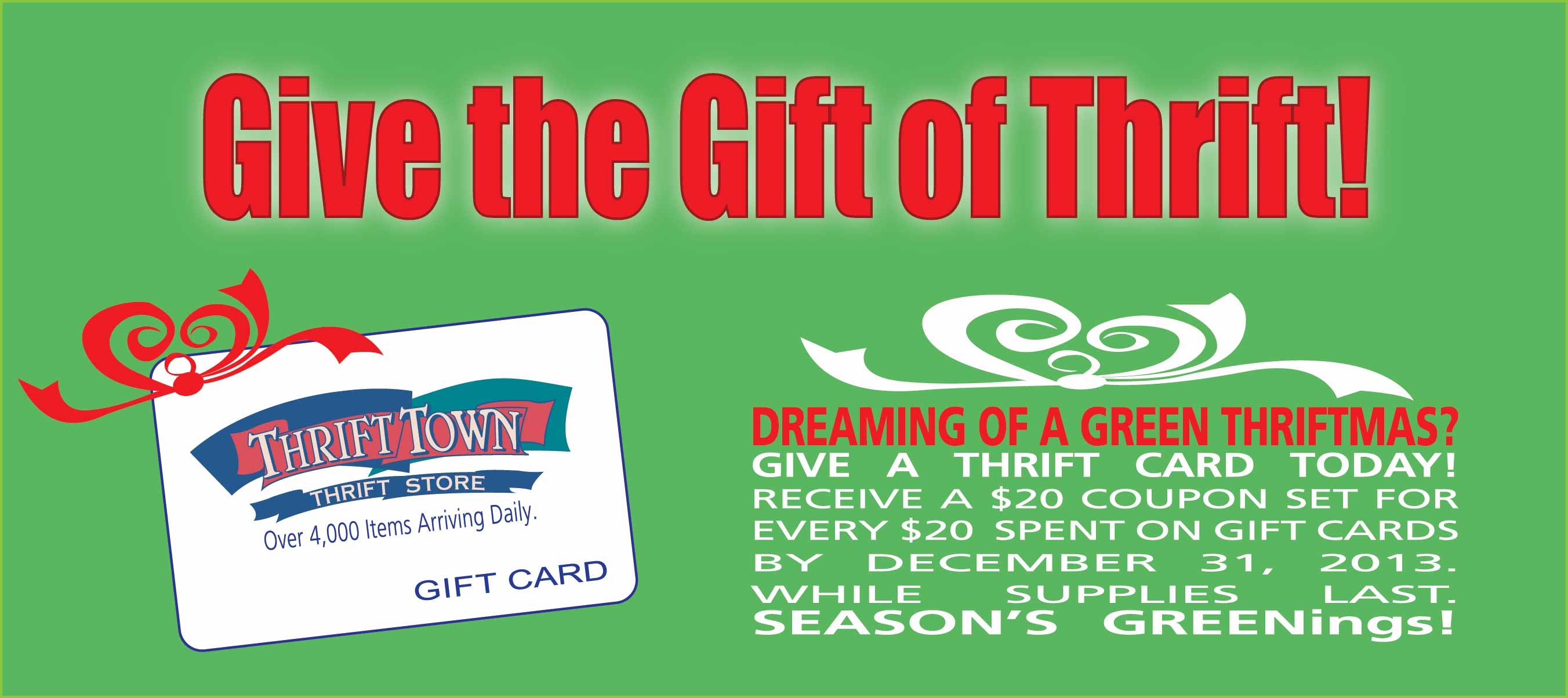 Give the Gift of Thrift