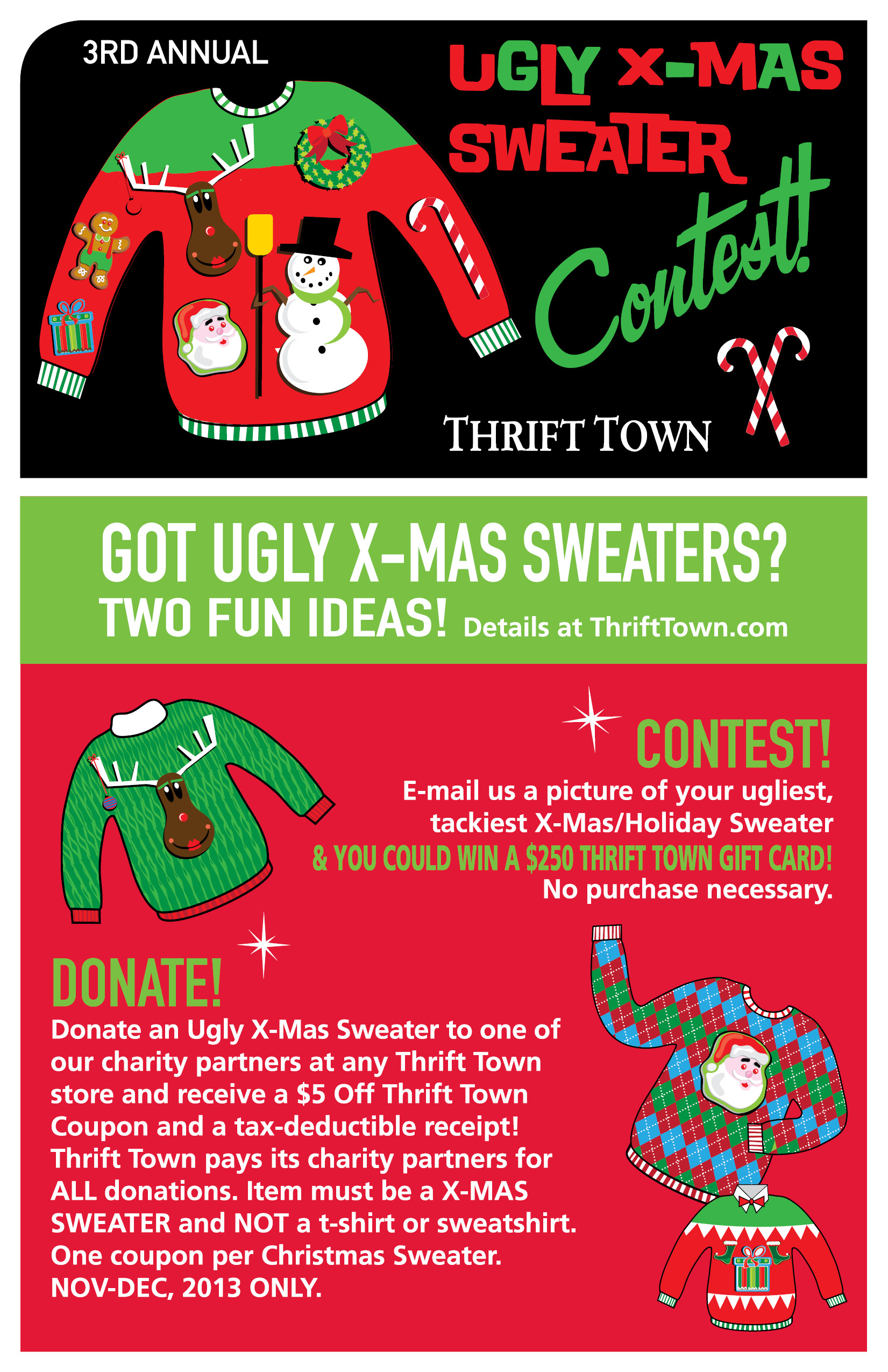 Thrift Town's Ugly Christmas Sweater Contest