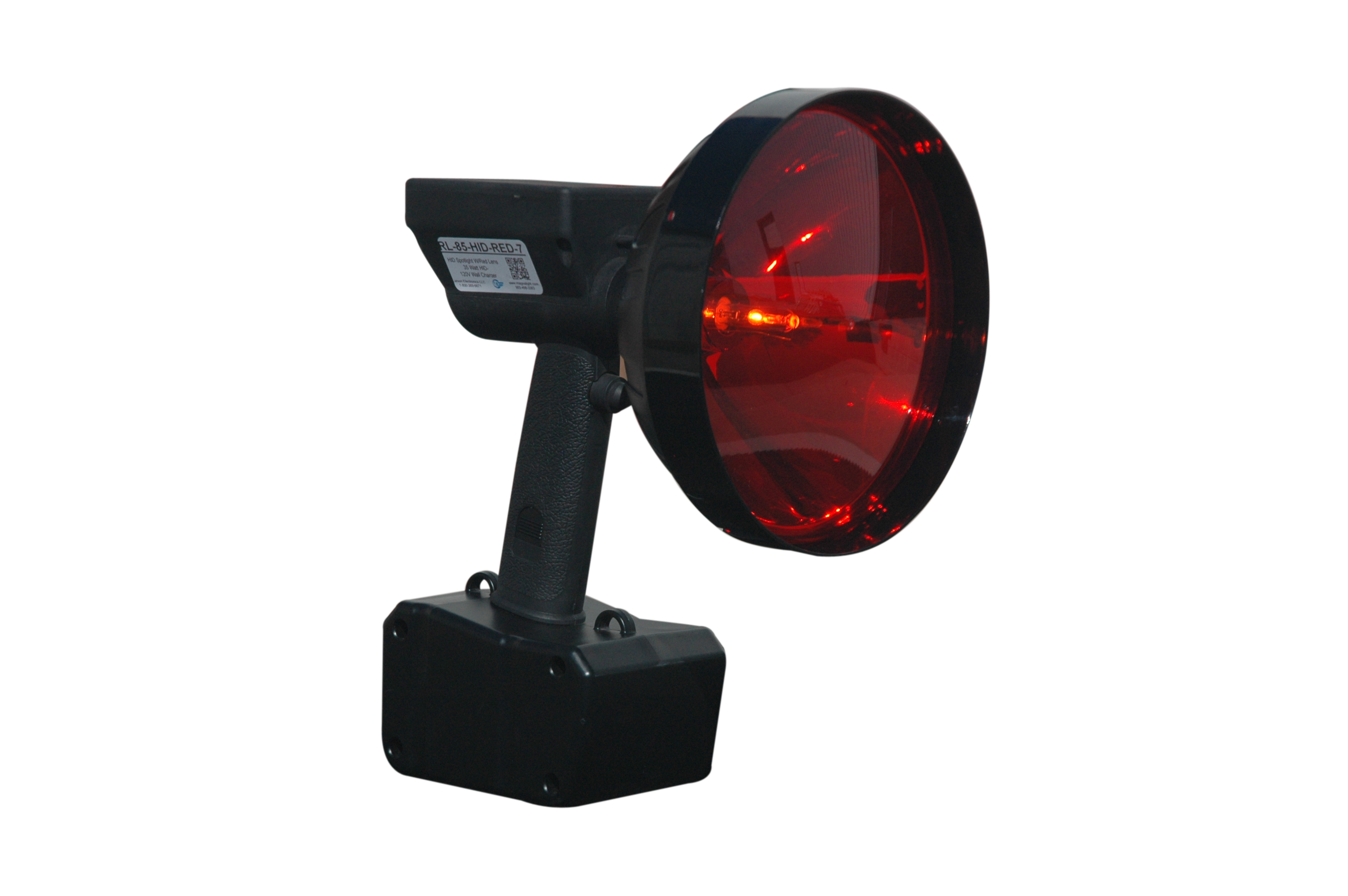 Rechageable 15 Million Candlepower Hunting Spotlight with Adjustable Red Lens
