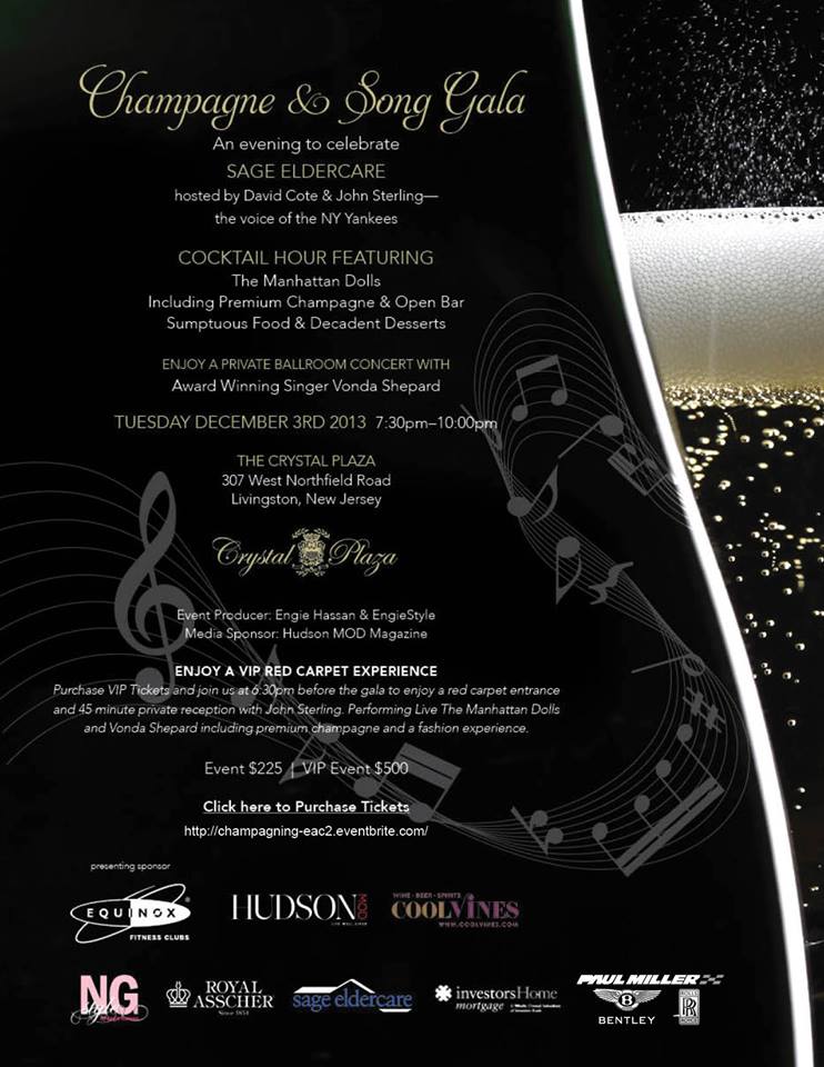 Official Champagne and Song Gala invite