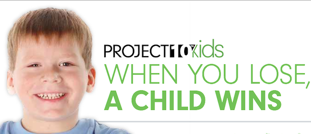 When an adult loses, the kids win with Project 10 Kids!