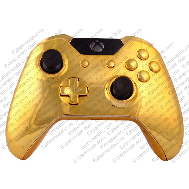 Chrome Gold Xbox One Controller Shell