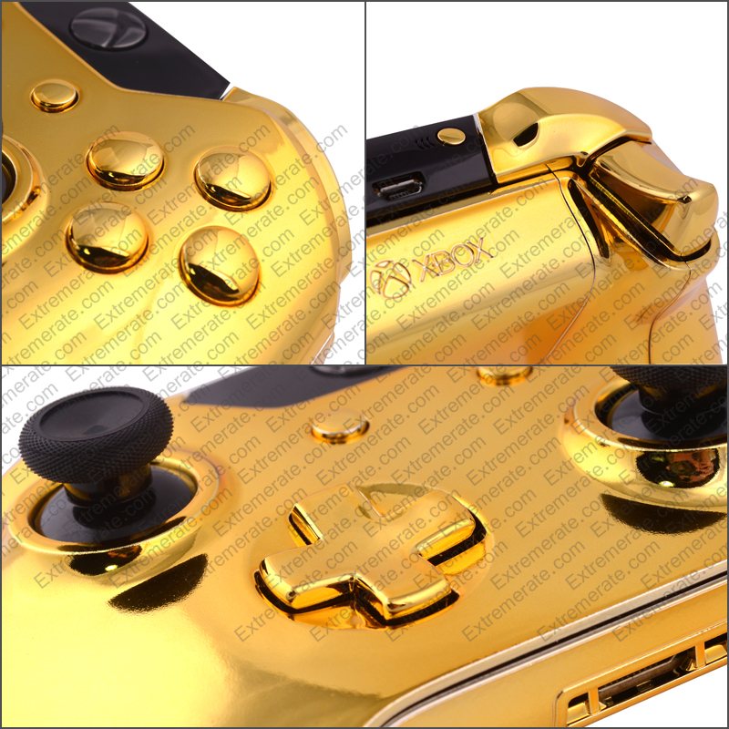 Chrome Gold Xbox One Controller Buttons
