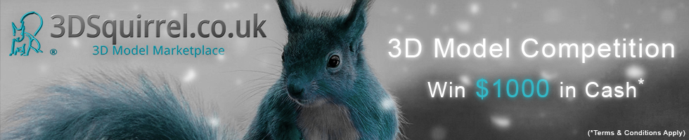 'Best 3D Model for Sale' and 'Best 3D Model Seller' Competition - 3D Squirrel
