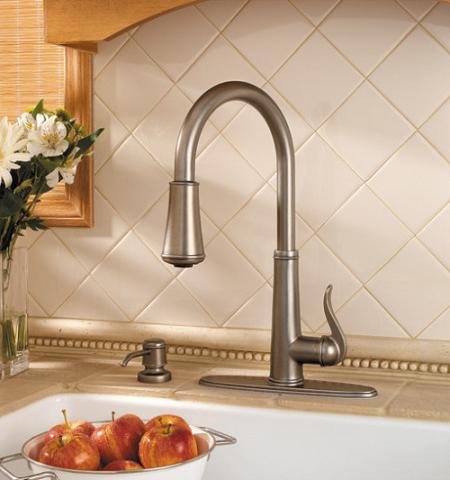 pfister gt529-yp ashfield collection lead free single handle kitchen faucet