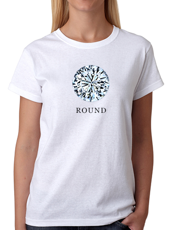 Round Diamond Shape T-Shirt