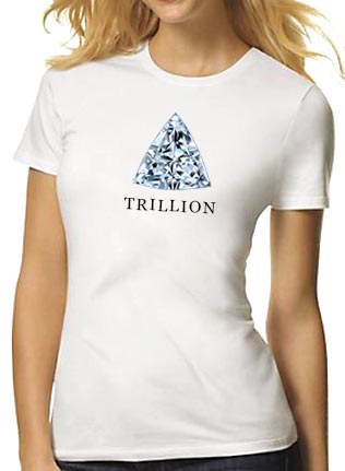 Trillion Cut Diamond Shape T-Shirt