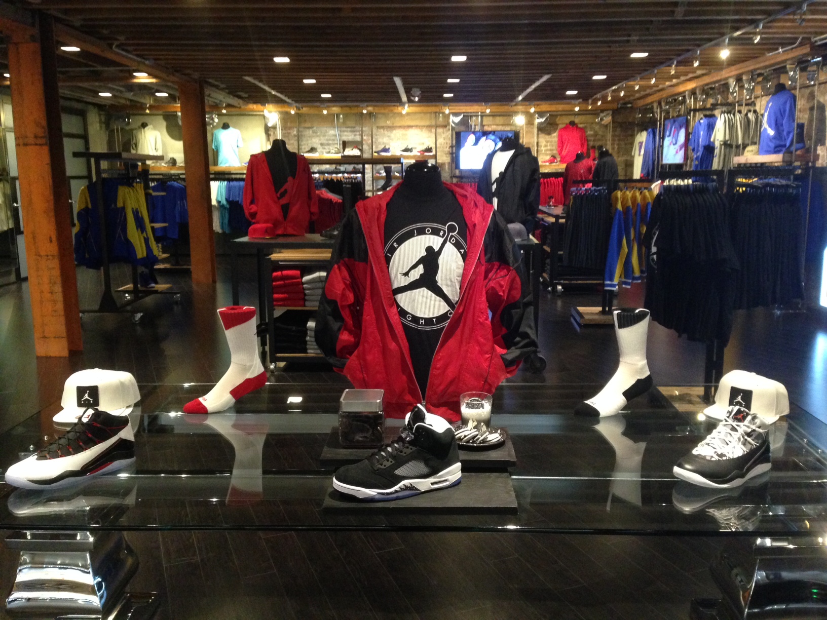 Shiekh Shoes Flagship in San Francisco now features the Jordan Store on its Legacy level, which focuses solely on Jordan shoes, socks, hats and apparel.
