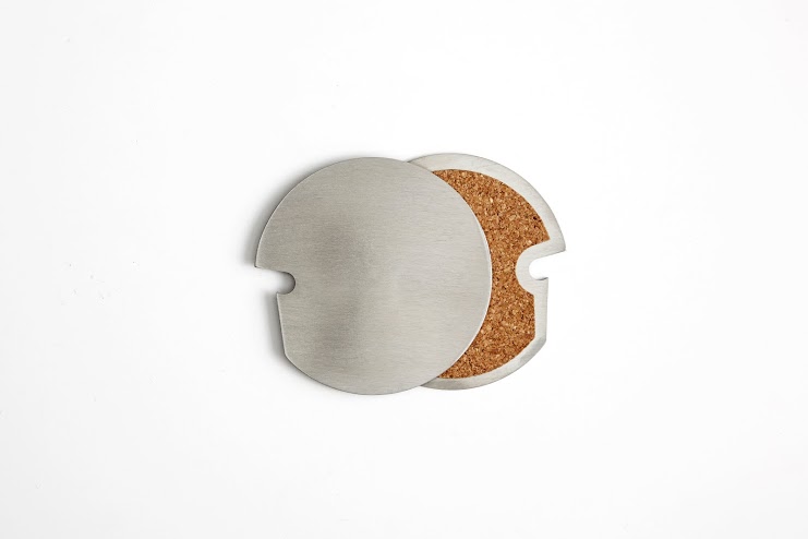 Stainless Steel Broach Coasters by Taylor McKenzie-Veal