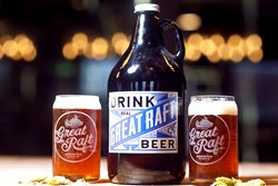 A photo of beer from Great Raft Brewing