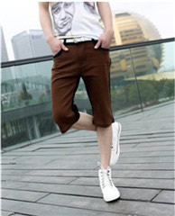 HIEND Korea Fashionable Straight-leg Jeans Shorts
