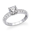 one carat diamond ring with white gold