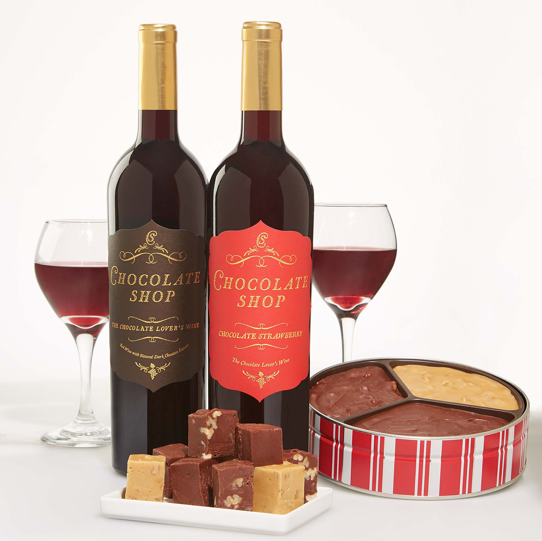 Chocolate wine and classic fudge are for chocolate lovers.