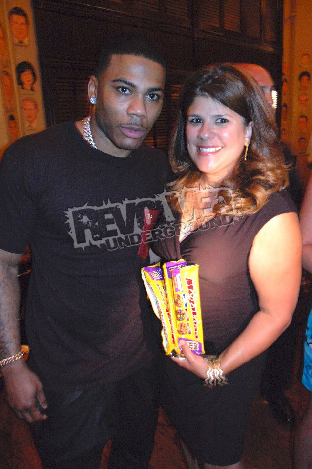 2013 ESPY Awards after-party hosted by Nelly; Megaload Chocolate was a sponsor -  Nelly with Yvette Morales, Publicist