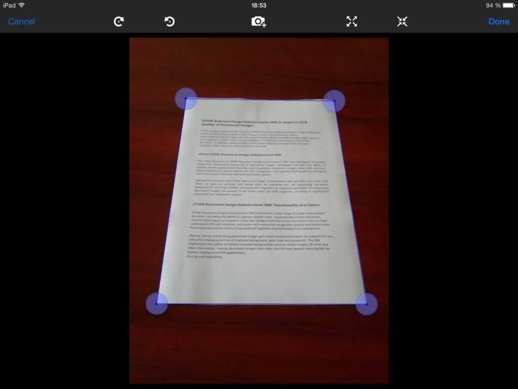 SharpScan - jet Fast multi-page document scanner for iPad and iPhone