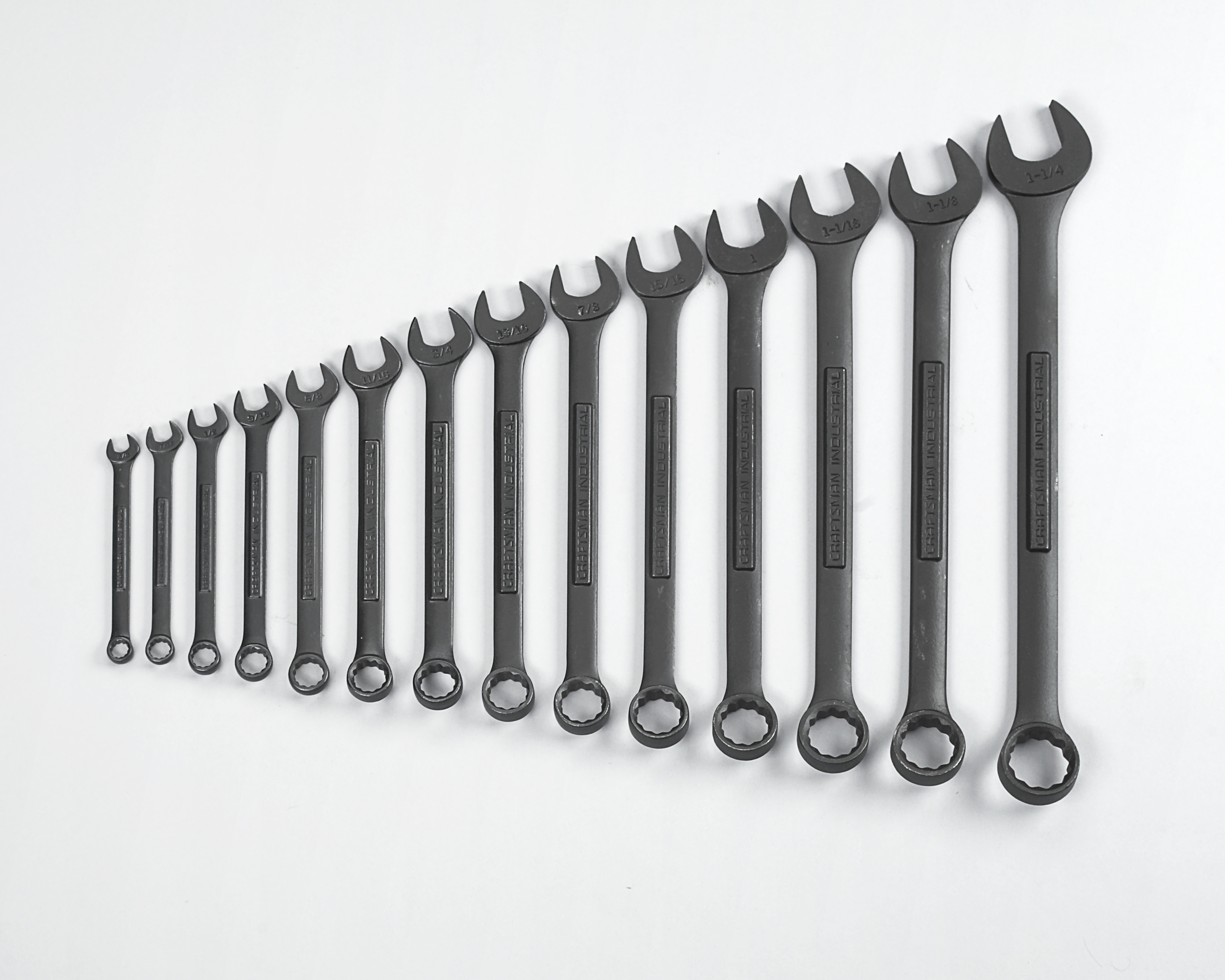 Craftsman Industrial Black Oxide Combination Wrench Set