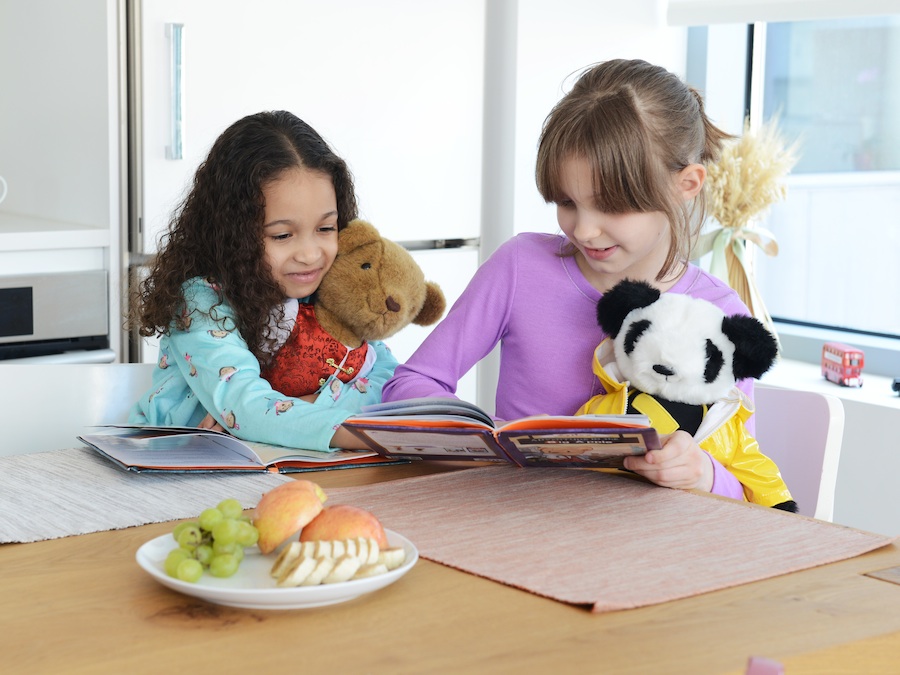 Playing and learning with Zylie the Bear and Shen the Panda