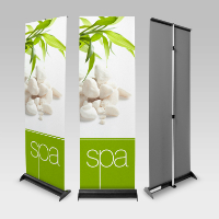 The smooth Flex Banner material offers great printability and works perfectly with Signazon's retractable banner stands.