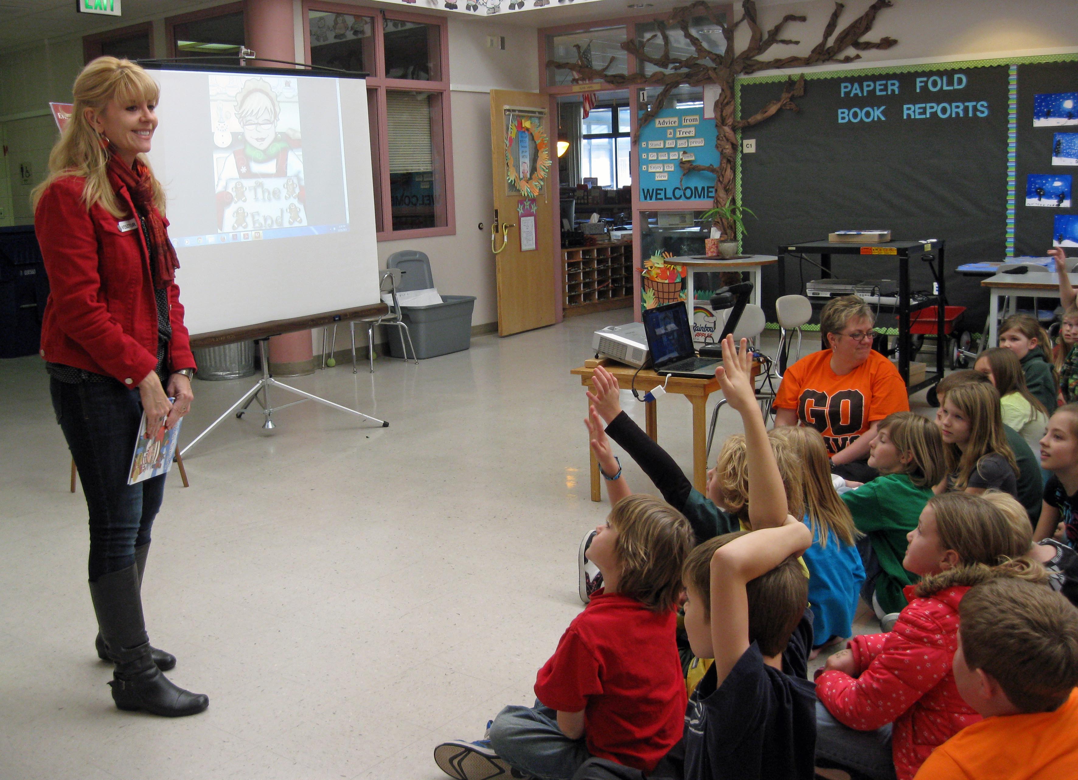 During the holidays, "The Santa Switch" author, Laura Lee Scott, spends much of her time reading at various schools. Says Scott: "It's a joy to inspire young authors- and illustrators-in-the-making."