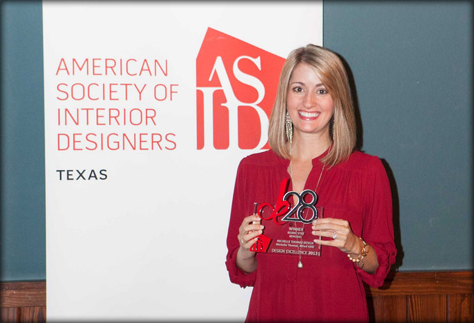Michelle Thomas wins ASID Award for her Interior Design work.