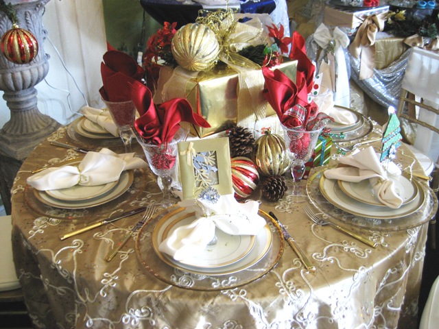 Holiday Tables, Chairs, Linen, China, & More
