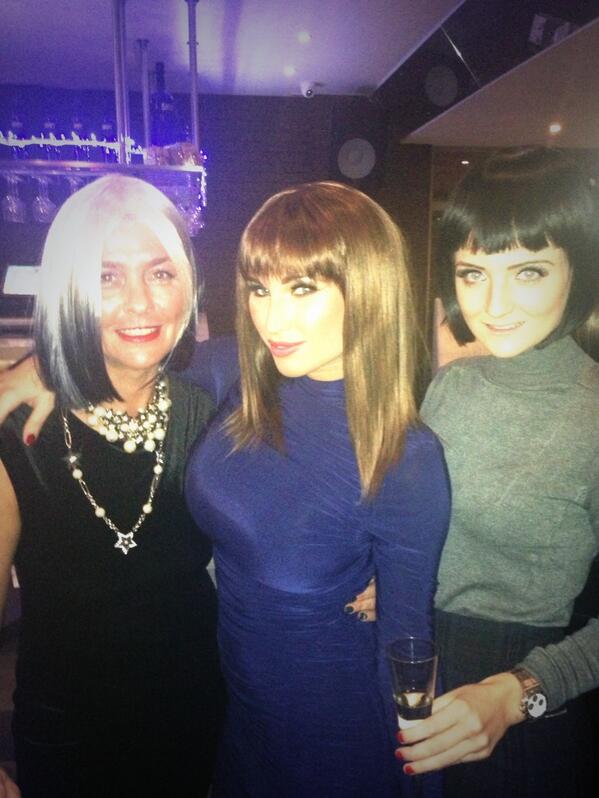 Billie Faiers wearing Wonderland Wigs at the Minnie's Boutique Christmas Wig Party (@BillieFaiers Twitter)
