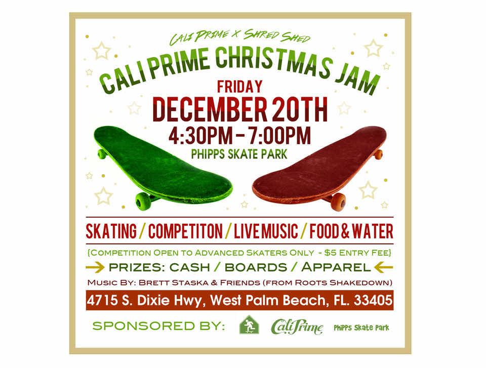 Cali Prime Christmas Jam Flyer