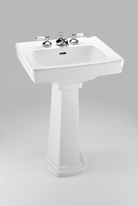 Toto LPT532.8N Pedestal Lavatory Sink from the Promenade Collection
