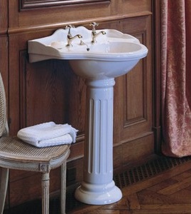 herbeau 0311 carla ceramic washbasin for pedestal sink