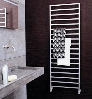 Hydronic Towel Warmer Scirocco Winter 14x50-9010 in White