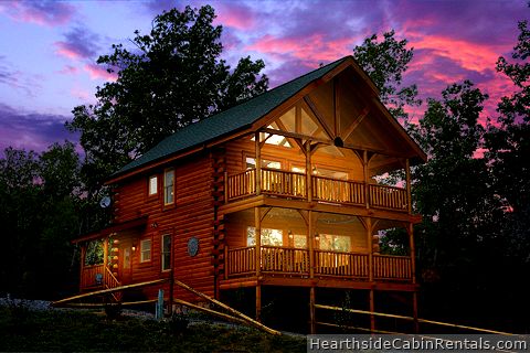 Hearthside Cabin Rentals have luxurious amenities and are located near Cades Cove.