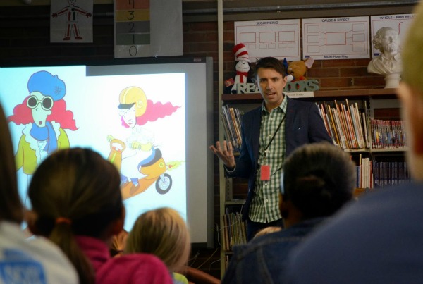 Wellesley Education Foundation funded grant for a lecture series and a day of writing workshops, by Jarrett J Krosoczka, popular author of "Lunch Lady" series, for a school-wide event.