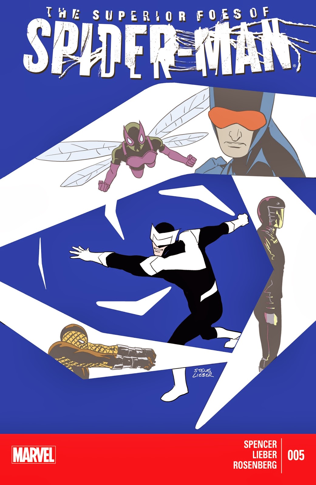 Steve Lieber's artwork on the cover of Marvel's "Superior Foes" #5
