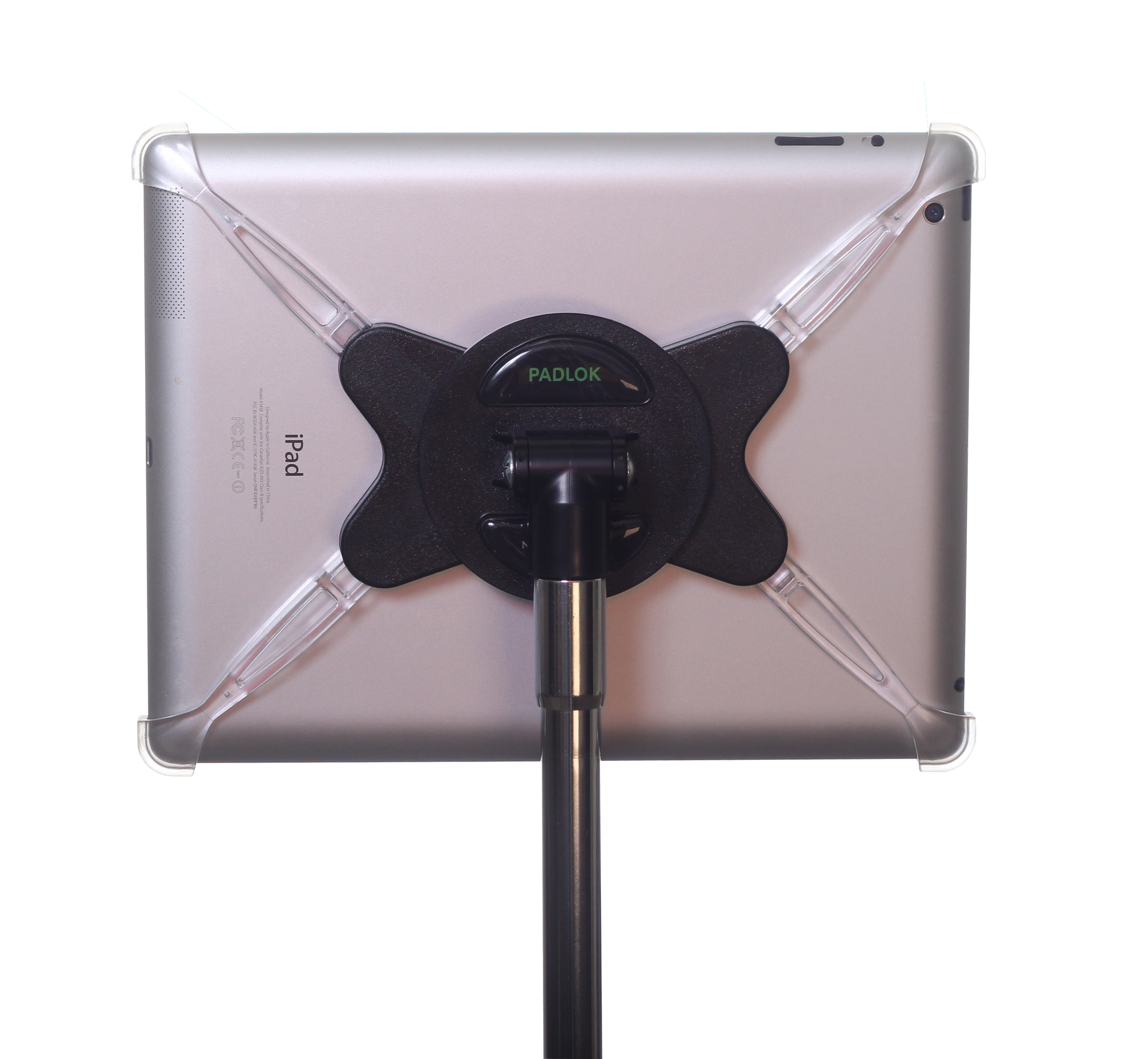PADLOK can be smoothly rotated 360 degrees with locking positions in portrait and landscape positions