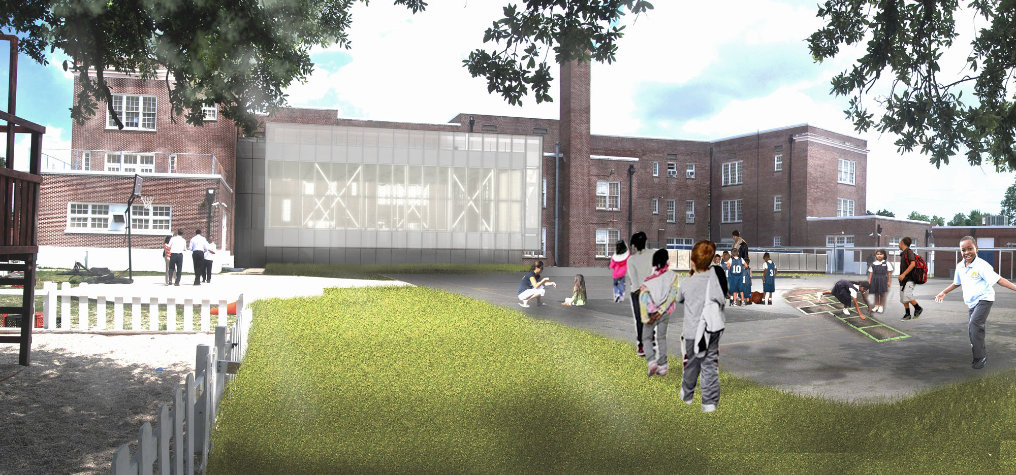 McDonogh 42 Elementary School Rendering